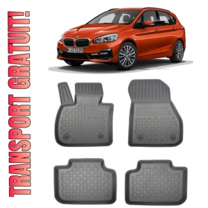 Bmw Seria 2 F45, Van, Din 09.2014 - Prezent , Set Covorase Auto Tip Tavita Premium 3D, din cauciuc