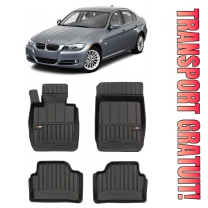 Bmw Seria 3 E90 / E91, Din 2004 - 2011 , Set Covorase Auto Tip Tavita Premium 3D, din cauciuc