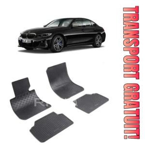Bmw Seria 3 E90, Sedan, fabricat din 03.2005 - 12.2011, set covorase auto dedicate, din cauciuc 100% Premium