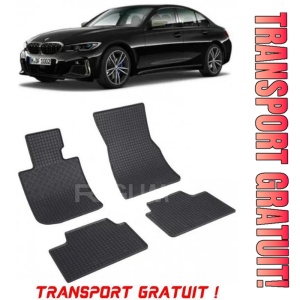 Bmw Seria 3 G20, Sedan, fabricat din 03.2019 - Prezent, set covorase auto dedicate, din cauciuc 100% Premium - Transport Gratuit