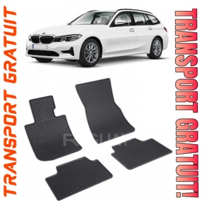 Bmw Seria 3 G21, Combi, fabricat din 06.2019 - Prezent, set covorase auto dedicate, din cauciuc 100% Premium