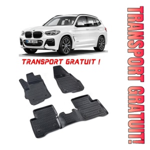 Bmw X3 G01 2017-2024 Set 4 covorase auto din cauciuc tip tavita premium line 3D - Transport Gratuit!