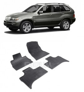 Bmw X5 E53, Suv, fabricat din 06.2000 - 03.2007, set covorase auto dedicate, din cauciuc 100% Premium accesorii pentru autoturismul tau - masina v160634