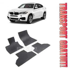 Bmw X6 F16, Suv, fabricat din 11.2014 - 10.2019, set covorase auto dedicate, din cauciuc 100% Premium