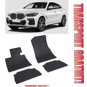 Bmw X6 G06, Suv, fabricat din 11.2019 - Prezent, set covorase auto dedicate, din cauciuc 100% Premium - Transport Gratuit
