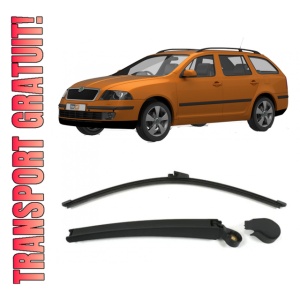 Brat stergator pentru luneta spate cu lamela 400 mm Skoda Octavia Combi 01.04-12.13