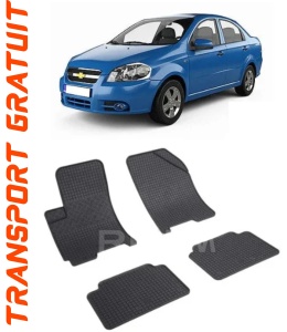 ChEVrolet Aveo T250, Sedan, fabricat din 2006 - 2011, set covorase auto dedicate, din cauciuc 100% Premium accesorii pentru autoturismul tau - masina v155876