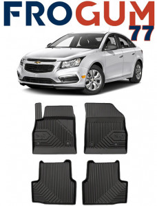 Chevrolet Cruze Din 2016 - Prezent, Sedan , Set Covorase Auto Tip Tavita Premium 3D, din cauciuc accesorii pentru autoturismul tau - masina v167981