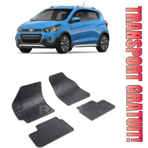 ChEVrolet Spark M250, Hatchback, fabricat din 05.2005 - 01.2010, set covorase auto dedicate, din cauciuc 100% Premium