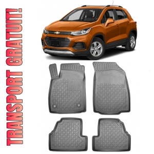 Chevrolet Trax, Suv, Din 05.2013 - 06.2019 , Set Covorase Auto Tip Tavita Premium 3D, din cauciuc