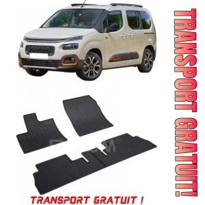 Citroen Berlingo I, Van, fabricat din 1996 - 2008, 5 Locuri, set covorase auto dedicate, din cauciuc 100% Premium - Transport Gratuit