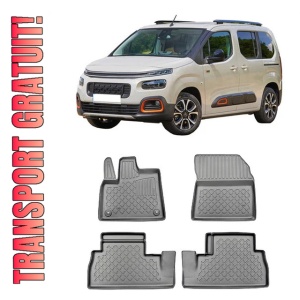 Citroen Berlingo III, Van, Din 06.2018 - Prezent , Set Covorase Auto Tip Tavita Premium 3D, din cauciuc