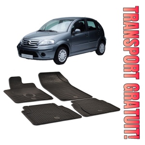 Citroen C3 (2005-2008) Set 4 covorase auto cauciuc Urban Line - Img 1