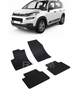 Citroen C3 Aircross, Suv, fabricat din 11.2017 - Prezent, set covorase auto dedicate, din cauciuc 100% Premium accesorii pentru autoturismul tau - masina v157334