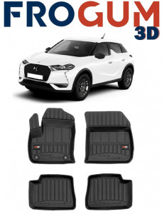 Citroen DS3 Crossback E-Tense, Suv, Din 02.2018 - Prezent , Set Covorase Auto Tip Tavita Premium 3D, din cauciuc accesorii pentru autoturismul tau - masina v170805
