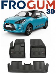 Citroen DS7 Crossback, Suv, Din 02.2018 - Prezent , Set Covorase Auto Tip Tavita Premium 3D, din cauciuc accesorii pentru autoturismul tau - masina v170756