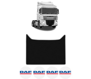 Covoras Camion Tir DAF XF 105 din 2005-2013, Auto, 4x Stickere auto cu DAF