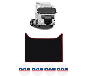 Covoras Camion Tir DAF XF 105 din 2005-2013, Auto, 4x Stickere auto cu DAF
