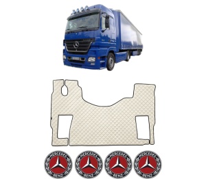 Covoras Camion Tir MERCEDES-BENZ ACTROS MP2 / MP3 din 2002-2009, Auto, 4x Stickere auto cu MERCEDES-BENZ