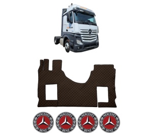 Covoras Camion Tir MERCEDES-BENZ ACTROS MP4 / MP5 din 2011-2024, Auto, 4x Stickere auto cu MERCEDES-BENZ