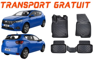 Covorase auto Dacia Sandero III 2020-2024 Set presuri auto tip tavita accesorii pentru autoturismul tau - masina v22470