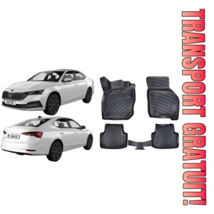 Covorase auto Skoda Octavia IV 2020-2024 Set presuri tip tavita