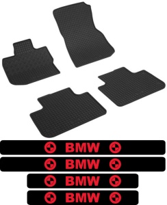 Covorase BMW X3 G01, SUV, din 11.2017 - prezent si set 4 stickere protectie praguri BMW accesorii pentru autoturismul tau - masina v3655