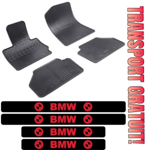 Covorase BMW X4 F26, SUV, din 07.2014 - 03.2018 si set 4 stickere protectie praguri BMW