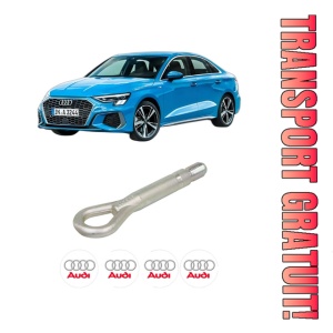 Cui carlig remorcare, tractare auto AUDI A3 Limousine (8YS, 8YM) din 2020-2022, Otel, Cri-Flo, 4 Stickere cu AUDI
