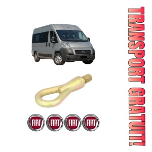 Cui carlig remorcare, tractare auto FIAT DUCATO Bus (250_) din 2006-2015, Otel, Cri-Flo, 4 Stickere cu FIAT