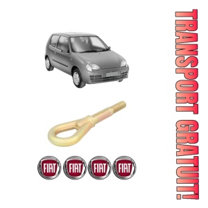 Cui carlig remorcare, tractare auto FIAT SEICENTO / 600 (187_) din 1997-2010, Otel, Cri-Flo, 4 Stickere cu FIAT