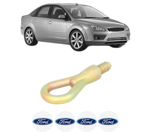 Cui carlig remorcare, tractare auto FORD FOCUS II Saloon (DB_, FCH, DH) din 2010, Otel, Cri-Flo, 4 Stickere cu FORD - Img 2