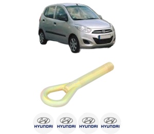 Cui carlig remorcare, tractare auto HYUNDAI i10 I (PA) din 2008-2018, Otel, Cri-Flo, 4 Stickere cu HYUNDAI - Img 2