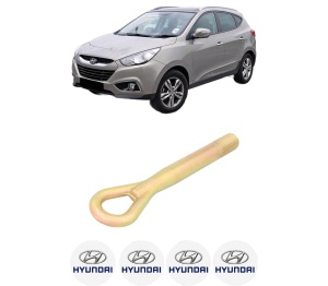 Cui carlig remorcare, tractare auto HYUNDAI ix35 (LM, EL, ELH) din 2009-2015, Otel, Cri-Flo, 4 Stickere cu HYUNDAI - Img 2