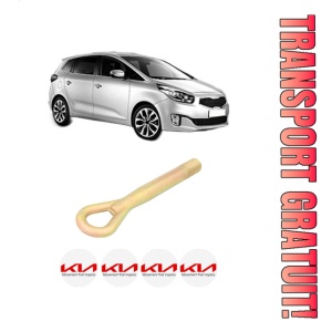 Cui carlig remorcare, tractare auto KIA CARENS IV din 2013-2016, Otel, Cri-Flo, 4 Stickere cu KIA