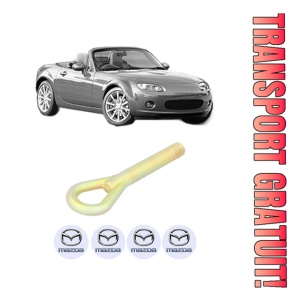 Cui carlig remorcare, tractare auto MAZDA MX-5 III (NC) din 2005-2014, Otel, Cri-Flo, 4 Stickere cu MAZDA