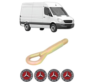 Cui carlig remorcare, tractare auto MERCEDES-BENZ SPRINTER 3,5-t Van (B906) din 2006-2018, Otel, Cri-Flo, 4 Stickere cu MERCEDES-BENZ - Img 2