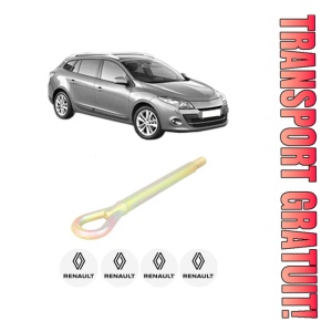 Cui carlig remorcare, tractare auto RENAULT MEGANE III Grandtour (KZ0/1) din 2012-2015, Otel, Cri-Flo, 4 Stickere cu RENAULT