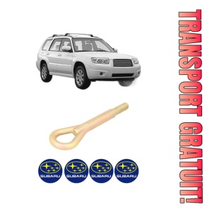 Cui carlig remorcare, tractare auto SUBARU FORESTER (SH_) din 2008-2013, Otel, Cri-Flo, 4 Stickere cu SUBARU