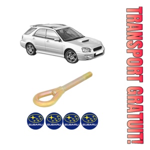 Cui carlig remorcare, tractare auto SUBARU IMPREZA Estate (GG) din 2000-2008, Otel, Cri-Flo, 4 Stickere cu SUBARU