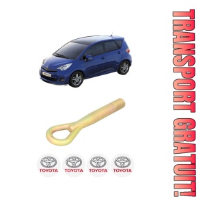 Cui carlig remorcare, tractare auto TOYOTA VERSO S (_P12_) din 2010-2016, Otel, Cri-Flo, 4 Stickere cu TOYOTA