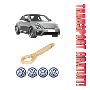Cui carlig remorcare, tractare auto Volkswagen BEETLE (5C1, 5C2) din 2011-2019, Otel, Cri-Flo, 4 Stickere cu Volkswagen