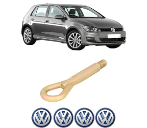 Cui carlig remorcare, tractare auto Volkswagen GOLF VII (5G1, BQ1, BE1, BE2) din 2012-2021, Otel, Cri-Flo, 4 Stickere cu Volkswagen - Img 2