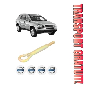 Cui carlig remorcare, tractare auto VOLVO XC90 I (275) din 2002-2014, Otel, Cri-Flo, 4 Stickere cu VOLVO