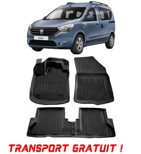 Dacia Dokker (2012-2021) Set covorase auto cauciuc G.Modern Line 3D transport gratuit accesorii pentru autoturismul tau - masina v50557
