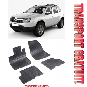 Dacia Duster II, Suv, fabricat din 01.2018 - Prezent, set covorase auto dedicate, din cauciuc 100% Premium - Transport Gratuit