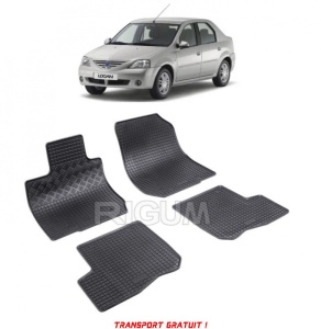 Dacia Logan fabricat din 2004 - 2013, set covorase auto dedicate, din cauciuc 100% Premium - Transport Gratuit accesorii pentru autoturismul tau - masina v40199