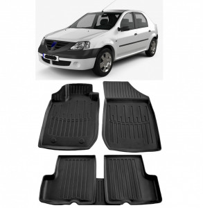 Dacia Logan I (2004-2012) Set covorase auto cauciuc G.Modern Line 3D accesorii pentru autoturismul tau - masina v241530
