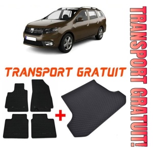 Dacia Logan II Mcv Combi din 09.2013 - 12.2020 *4, Set Covorase + tavita portbagaj auto