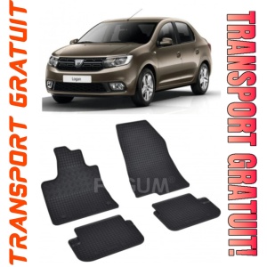 Dacia Logan III fabricat din 01.2021 - Prezent, Sedan, set covorase auto dedicate, din cauciuc 100% Premium